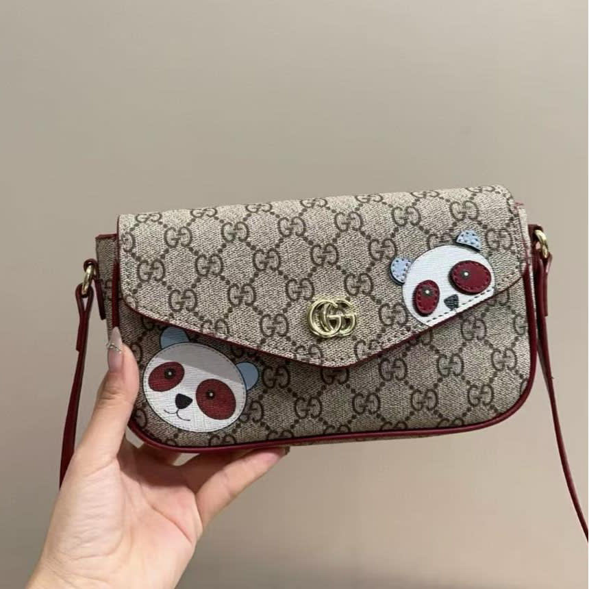 Gucci GG mini bag with panda detail-0