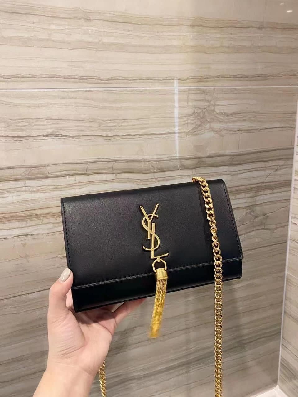 Saint Laurent Medium Black Chain Bag-0