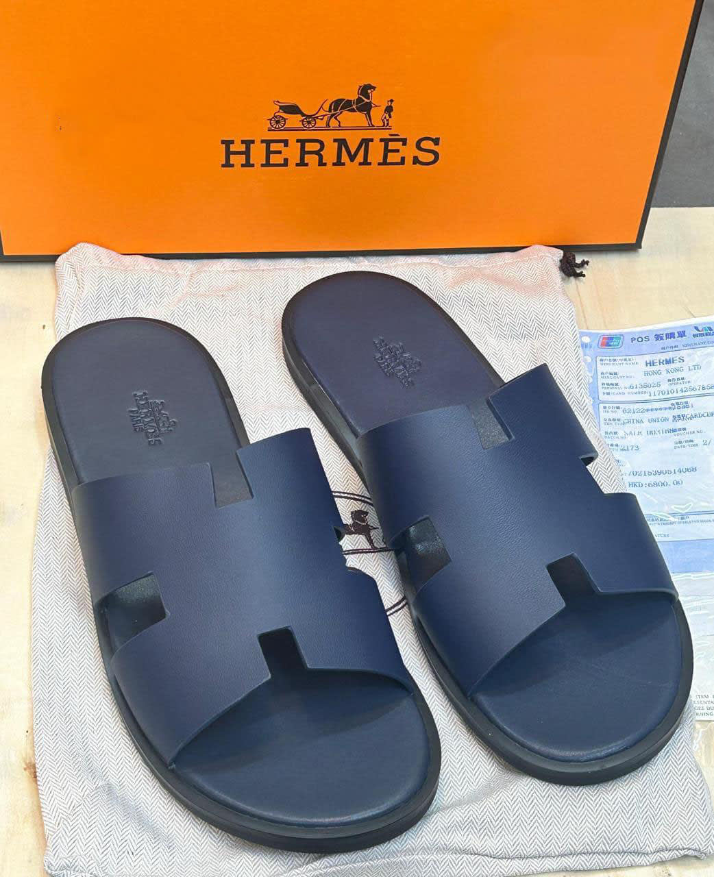 Hermes Blue Premium Izmir Flip-flops-0