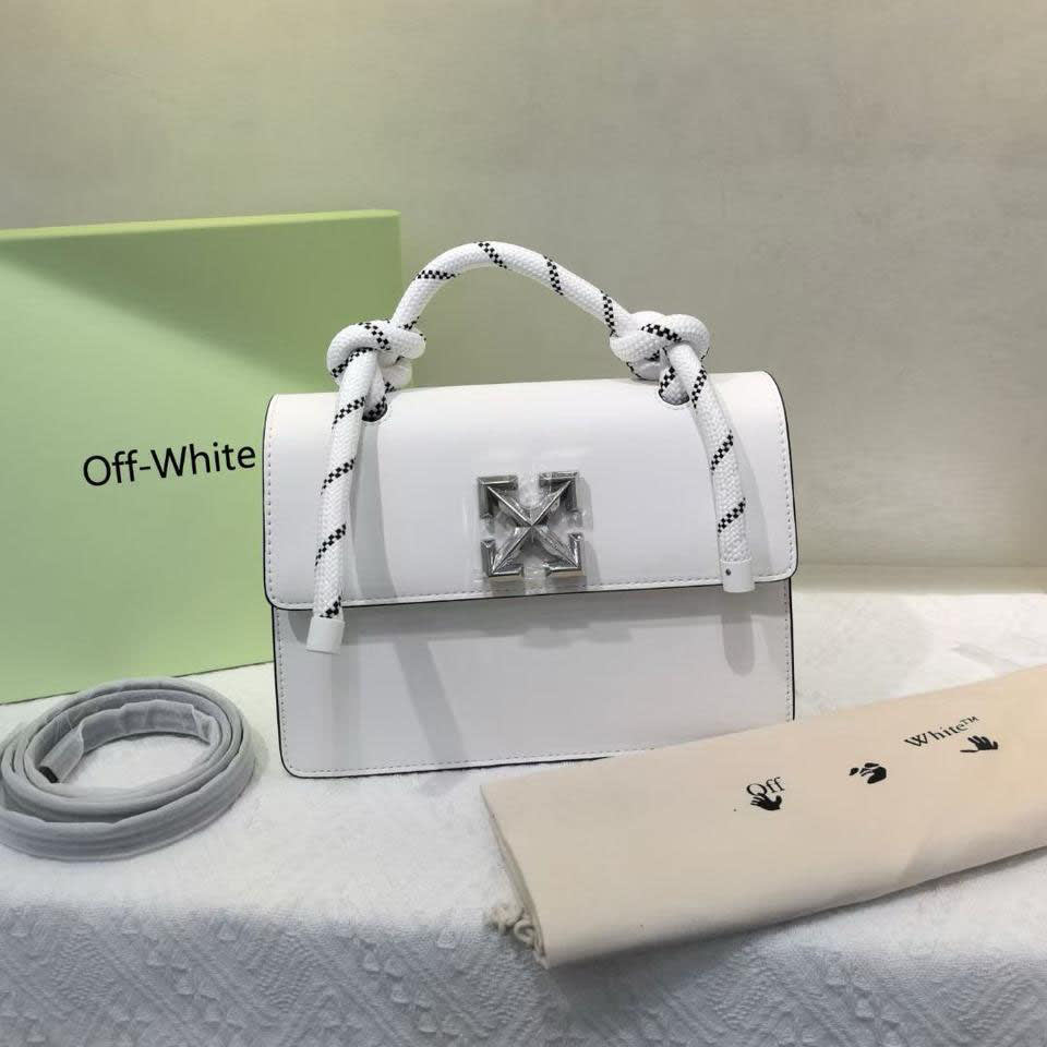 OFF-WHITE "CASH INSIDE" 2.8 Jitney White Bag-0