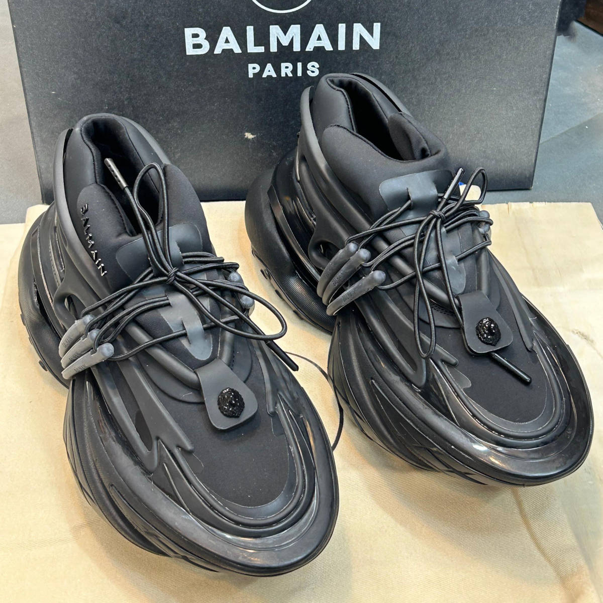 Balmain Paris Black Premium Quality Sneakers-0