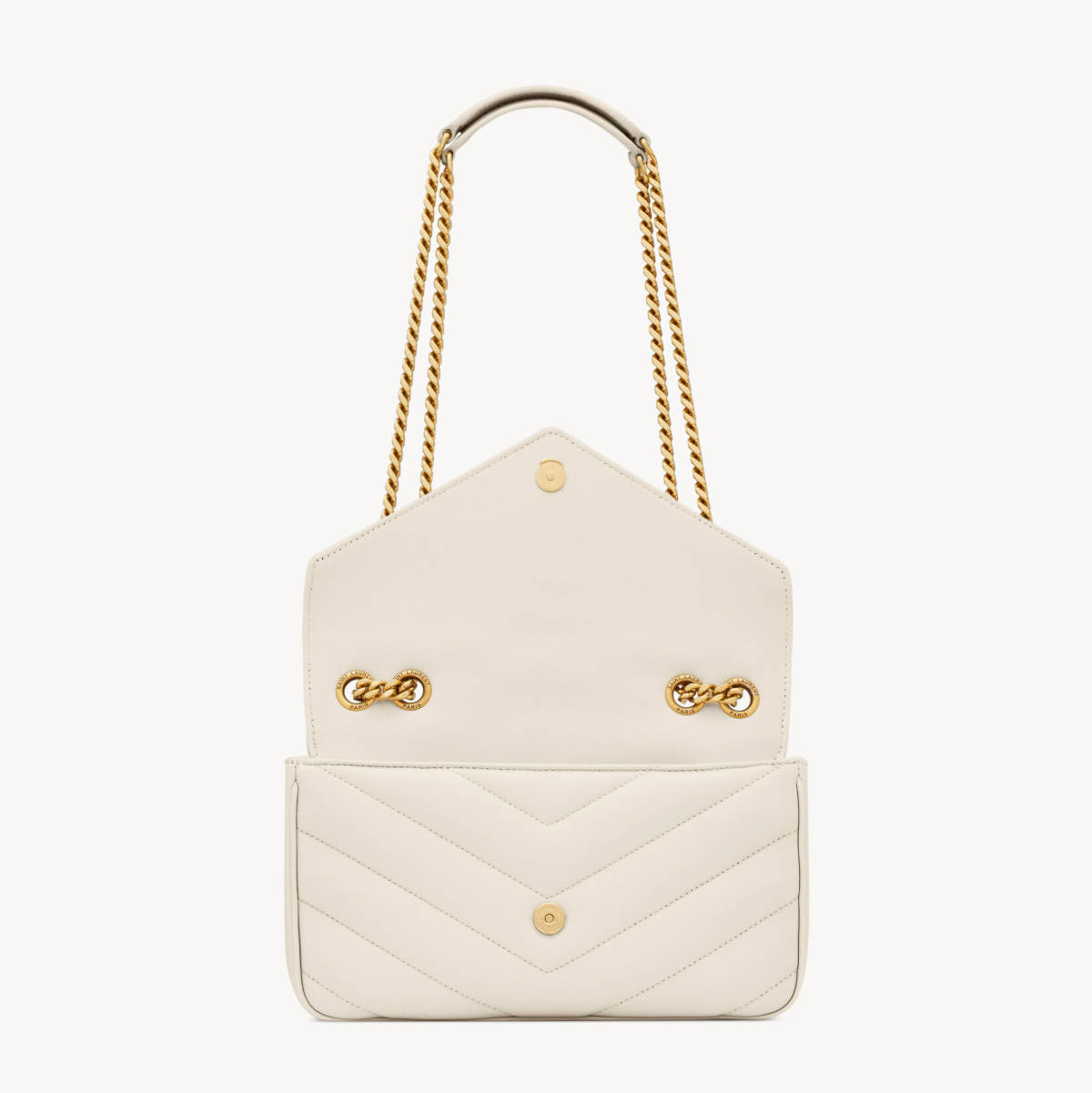 Saint Laurent loulou small in matelassé lambskin Bag-3