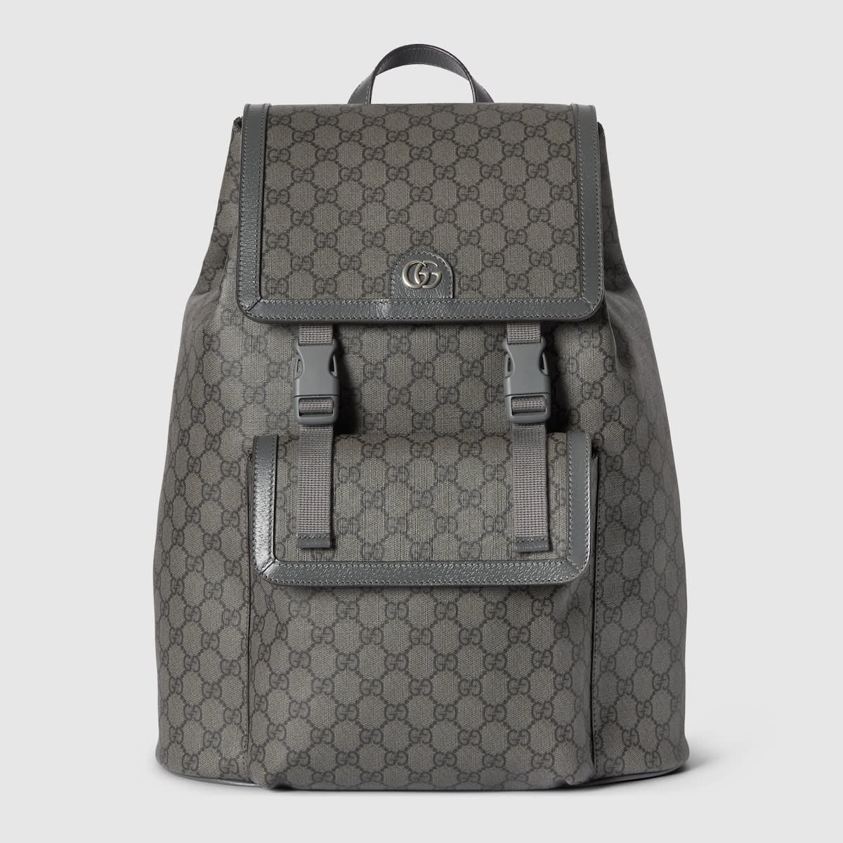 Gucci Grey & Black Ophidia large backpack-0