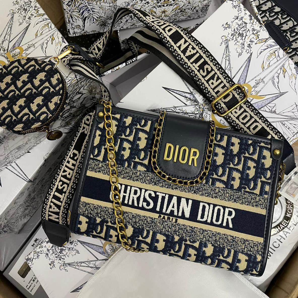 Christian Dior Camp Messenger blue Bag-0