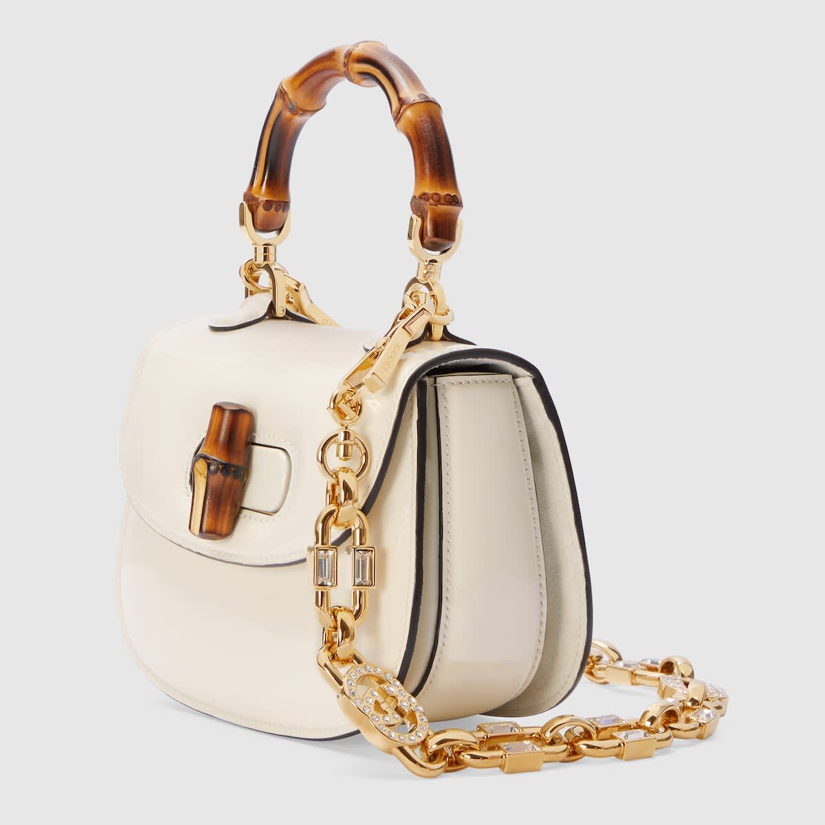 Gucci Bamboo 1947 White Mini Bag-1