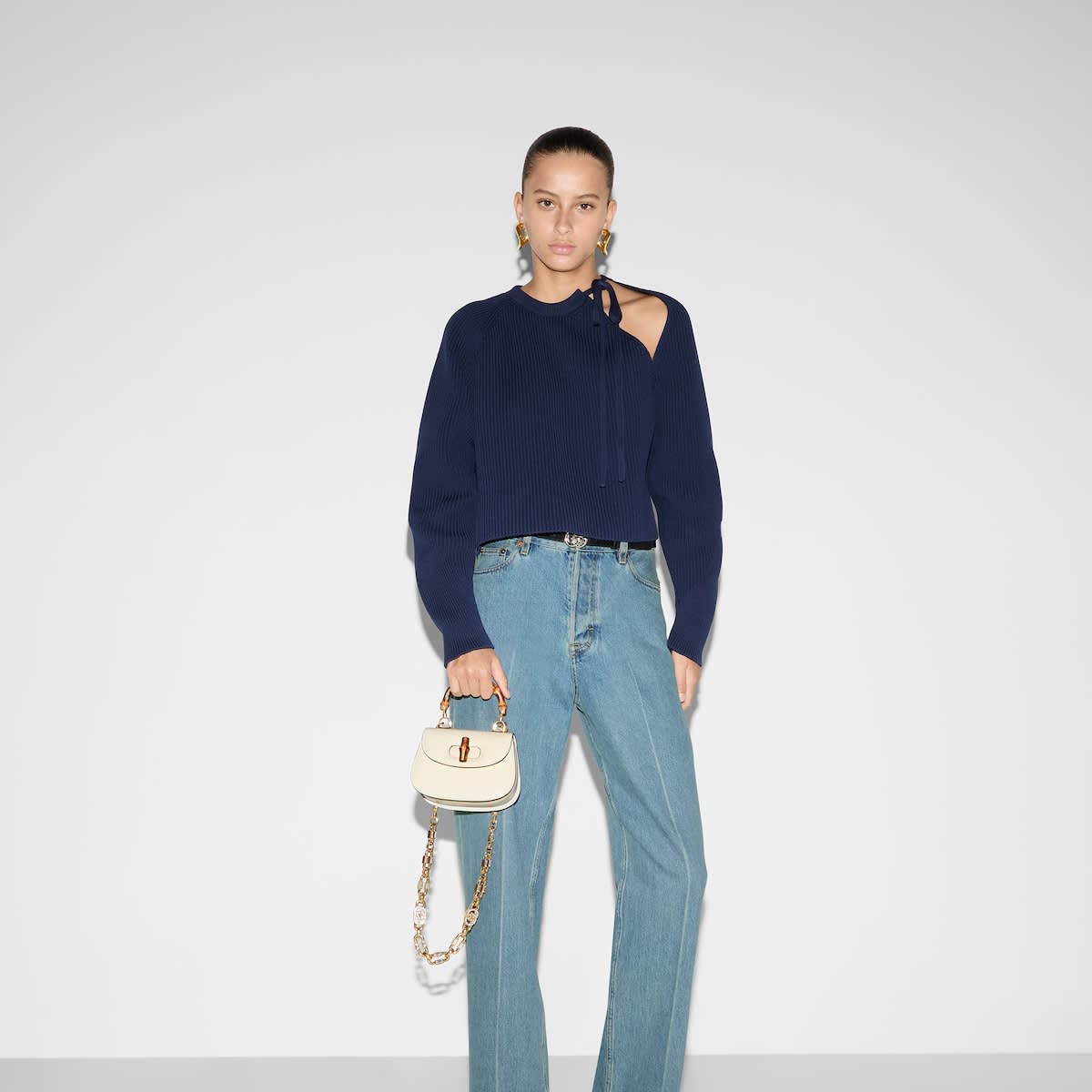 Gucci Bamboo 1947 White Mini Bag-8