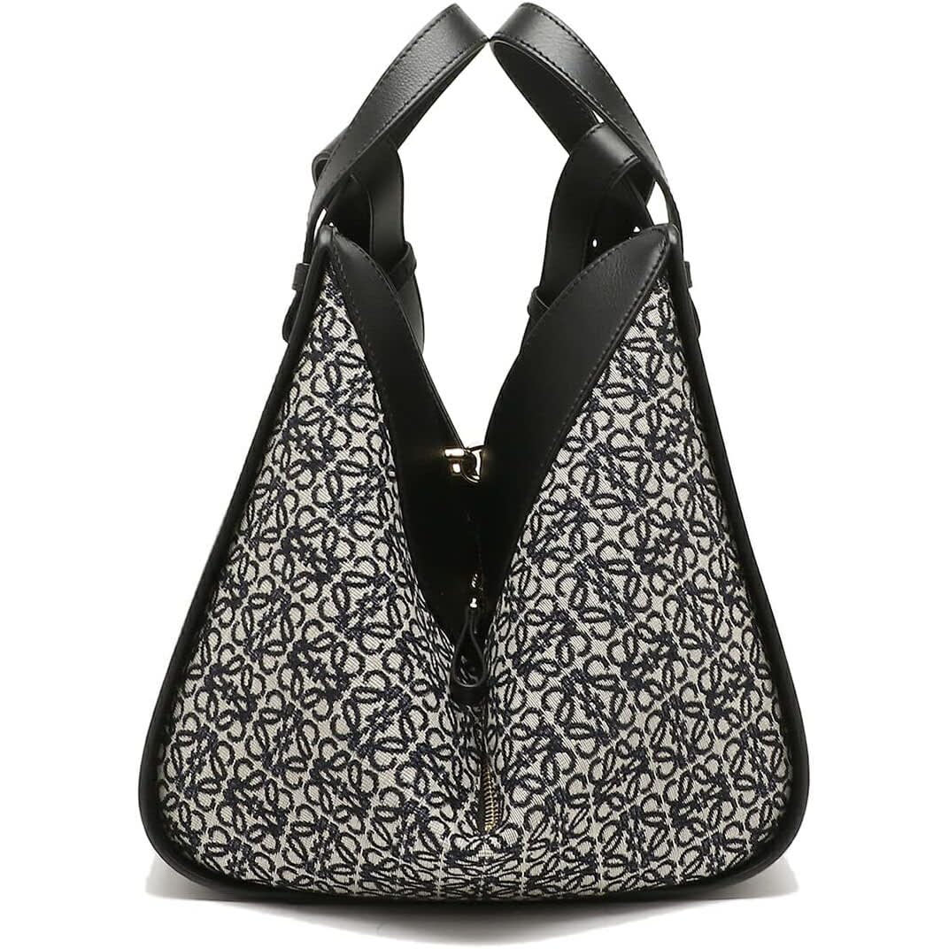 Loewe Black Leather Tote Bag-0