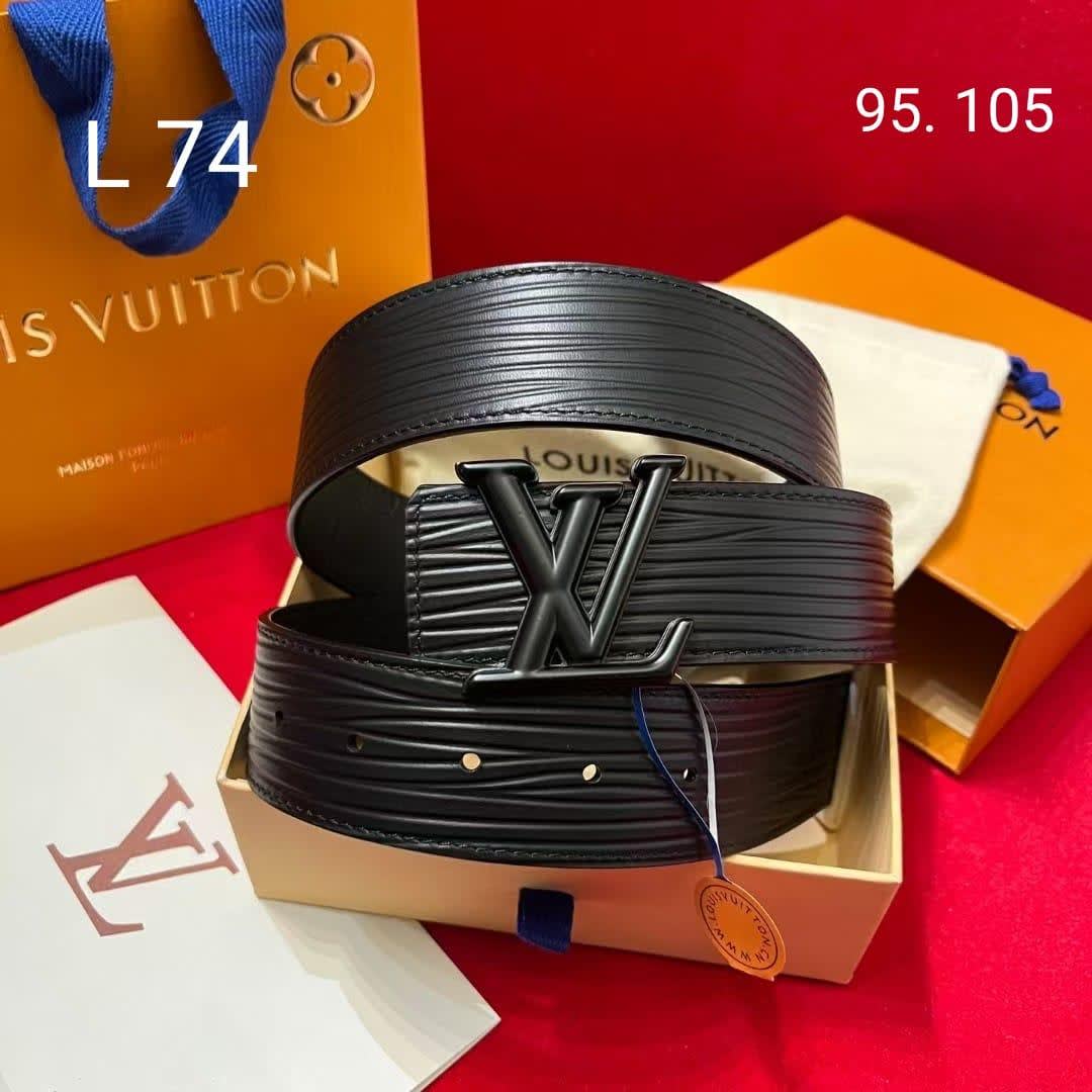 Louis Vuitton Black Premium Quality Leather Belt-0