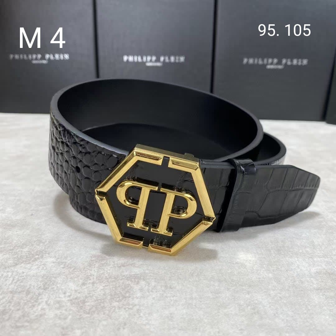 Philipp Plein Golden Premium Quality Belt-0
