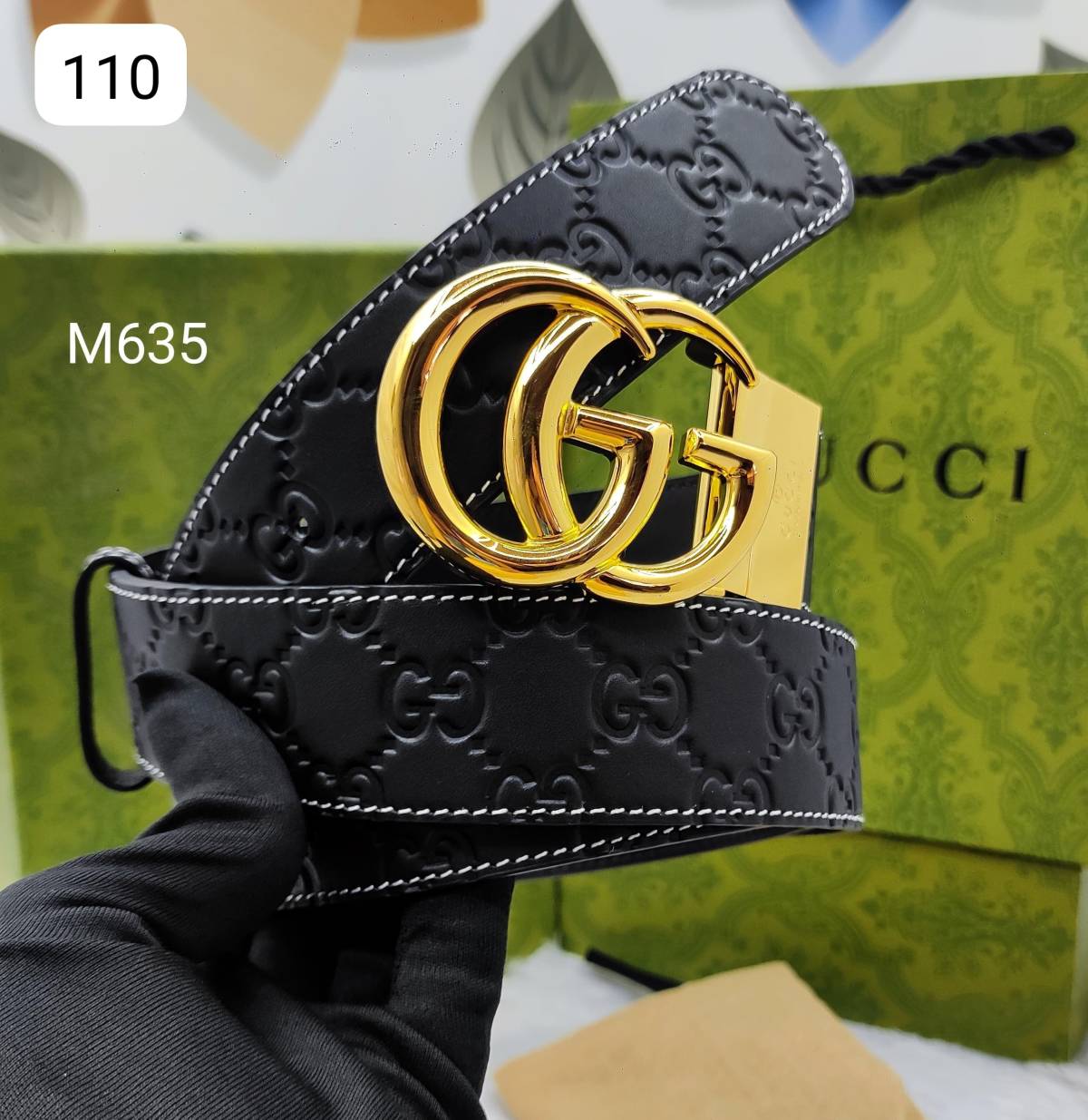 Gucci Golden Premium Quality Leather Belt-0