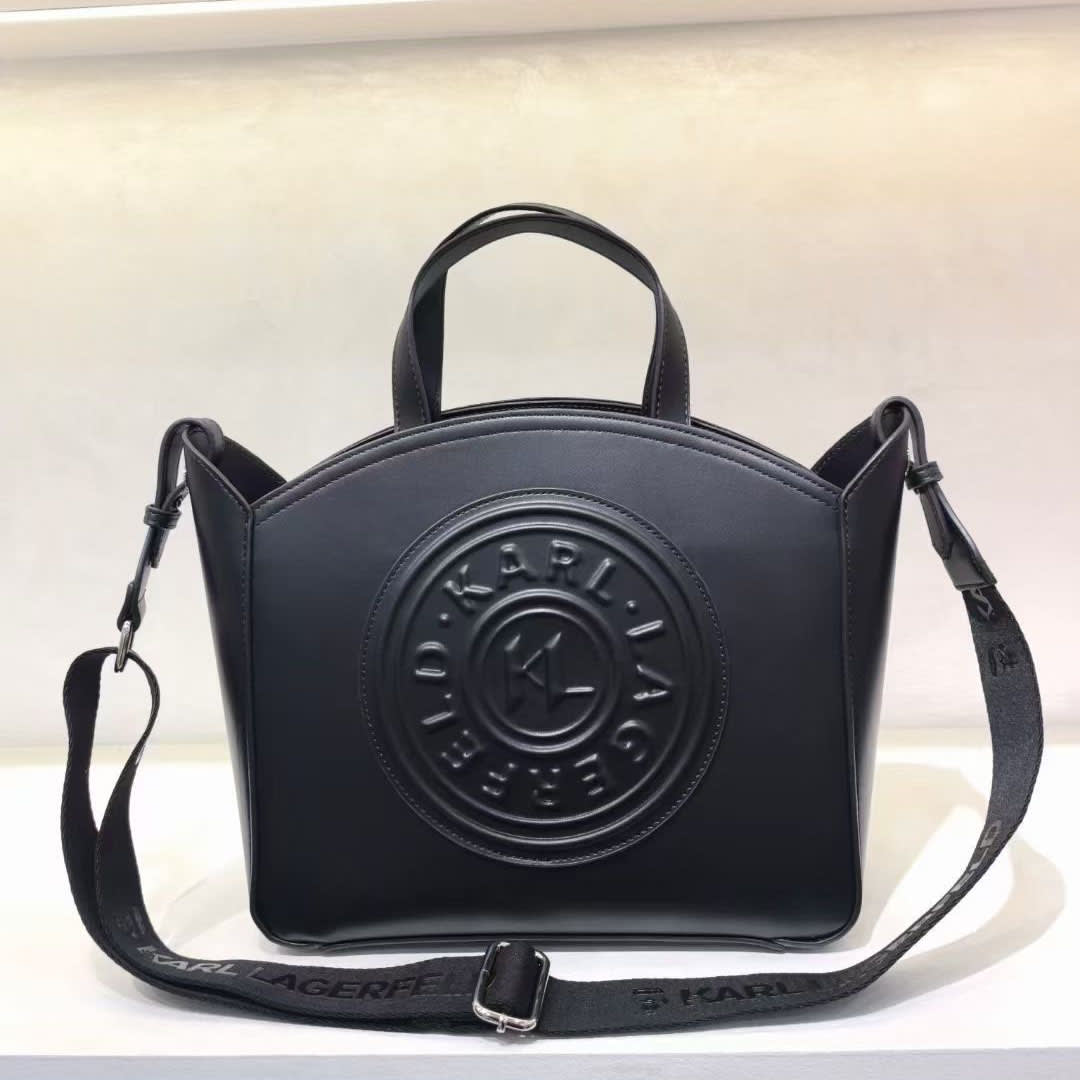 Karl Lagerfeld Paris Simone Crossbody Black Shoulder Bag-0