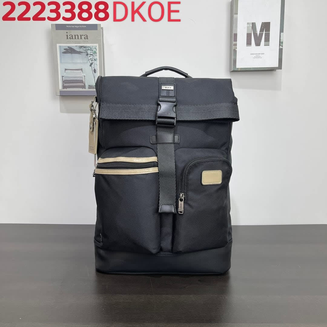 Tumi Expandable Organizer Laptop Black Bag-0