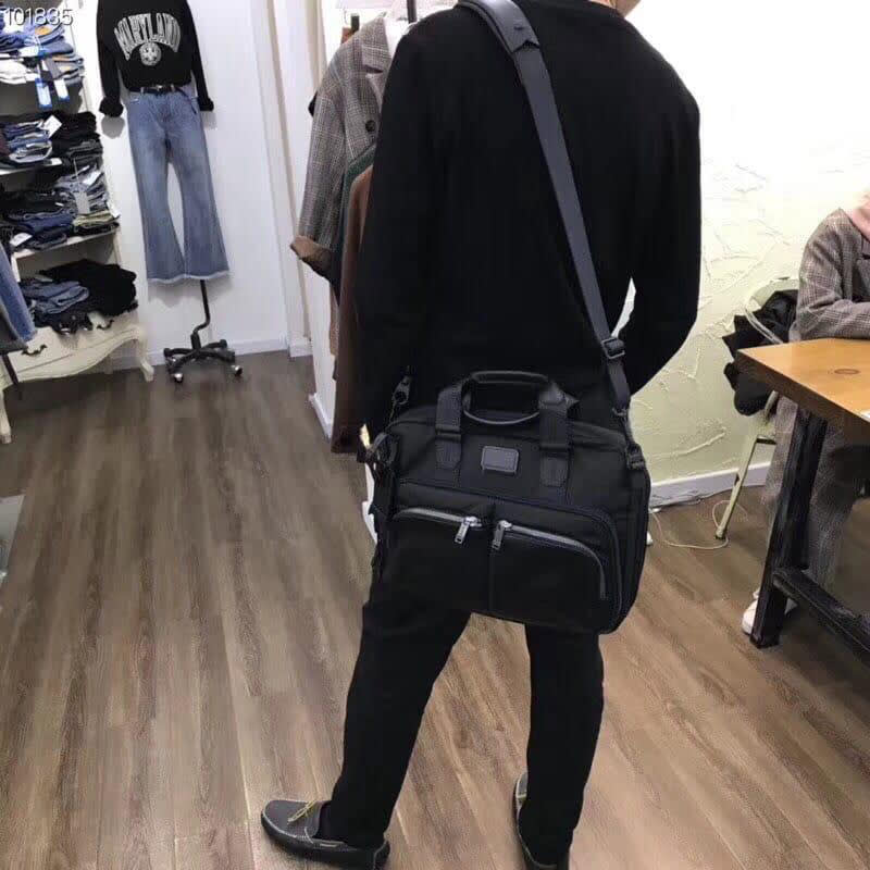 Tumi Expandable Organizer Laptop Briefcase Black Bag-3