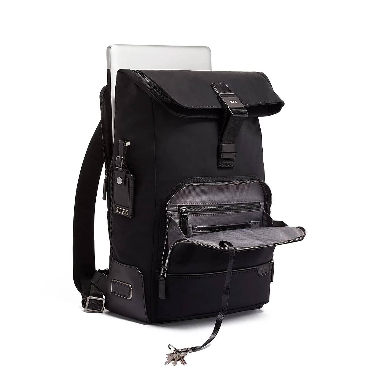 Tumi Osborn Roll Top Backpack Black-2