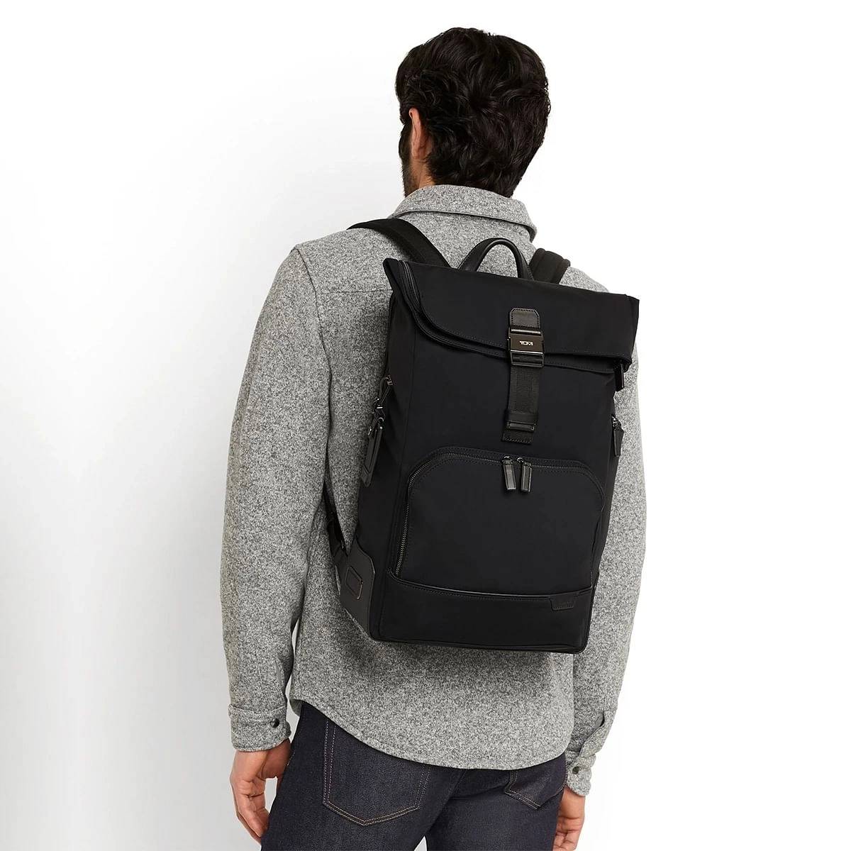 Tumi Osborn Roll Top Backpack Black-5