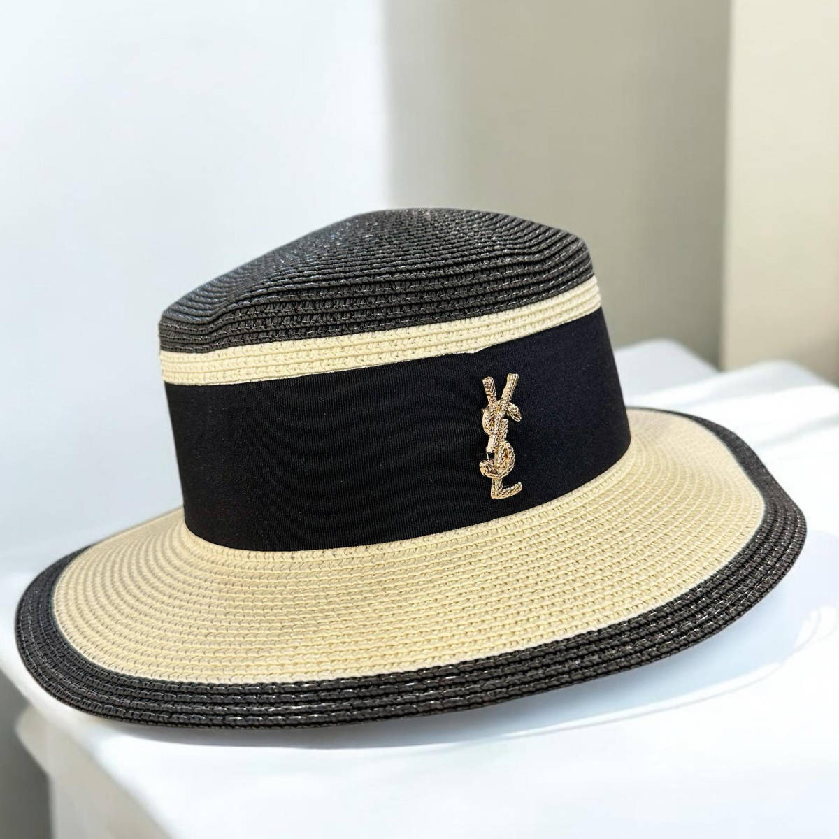 YSL Black & White Premium Bucket Hat-1