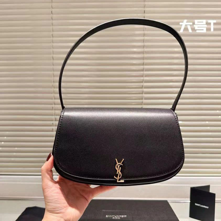 Saint Laurent loulou small in matelassé Black lambskin Bag-0