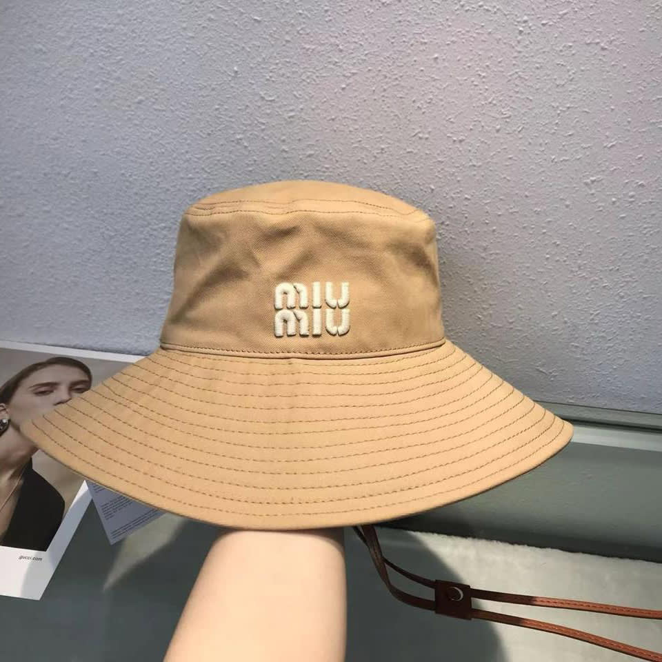 Miu Miu Beige Premium Bucket Hat-0