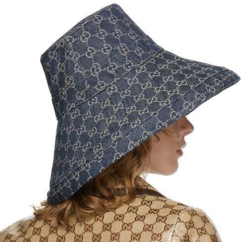 Gucci Canvas Blue Premium Bucket Hat-1