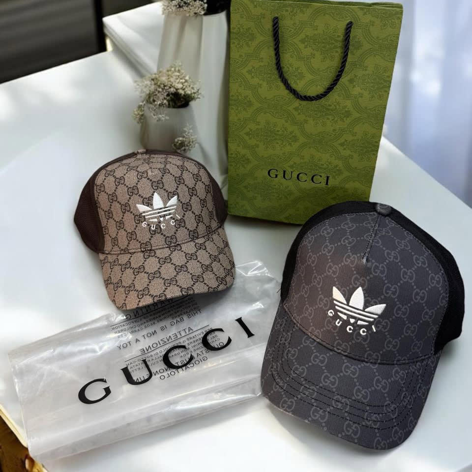 Gucci x Adidas Brown Premium Cap-3