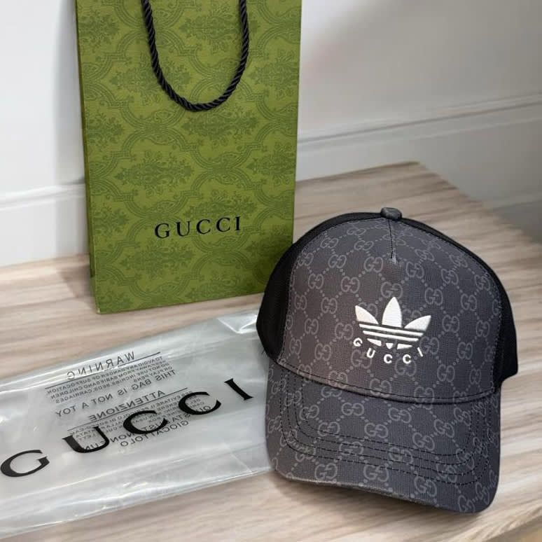 Gucci x Adidas Grey Premium Cap-1