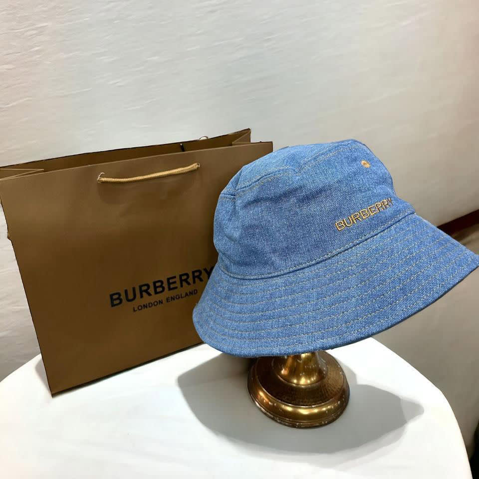 Burberry Embroidered Blue Premium Cap-3