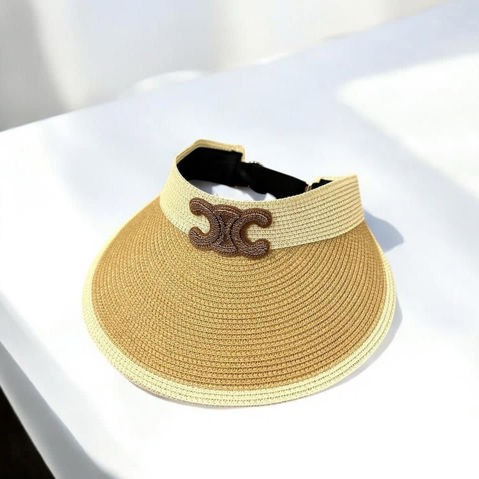 Celine Beige Premium Visor Hat-0
