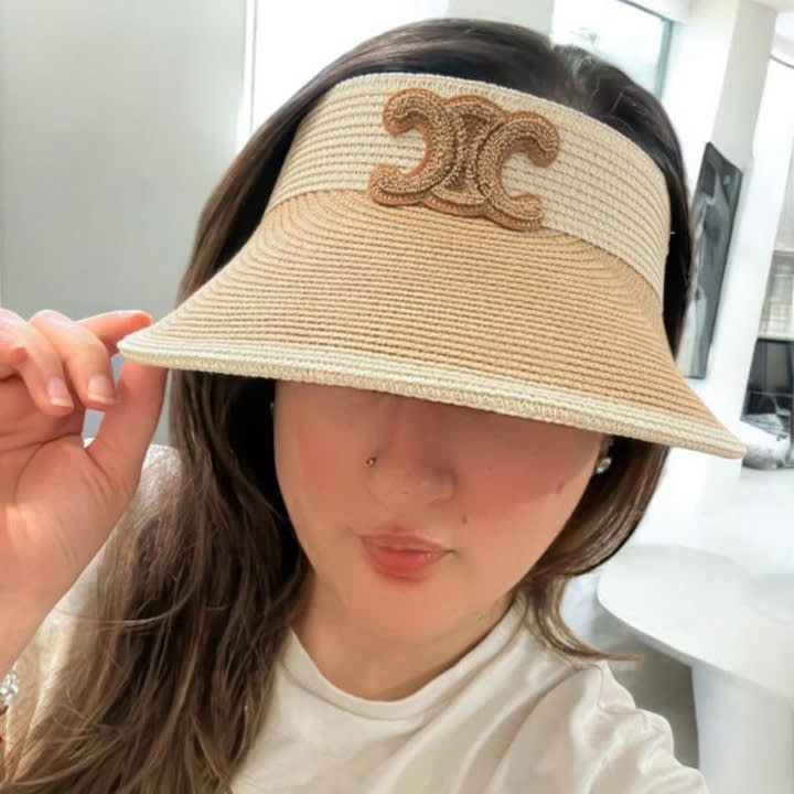 Celine Beige Premium Visor Hat-2
