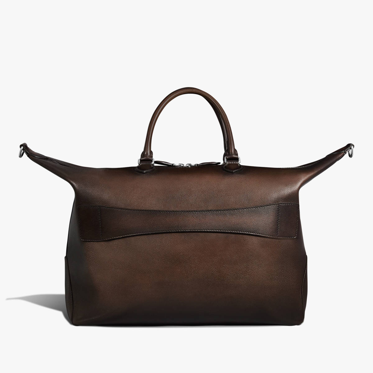 Toujours Soft Zipped Berluti Brown Leather Travel Bag-1