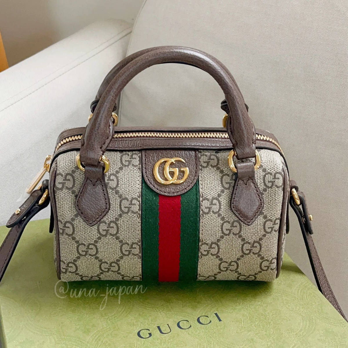 Gucci ophidia Speedy Beige shoulder bag-0
