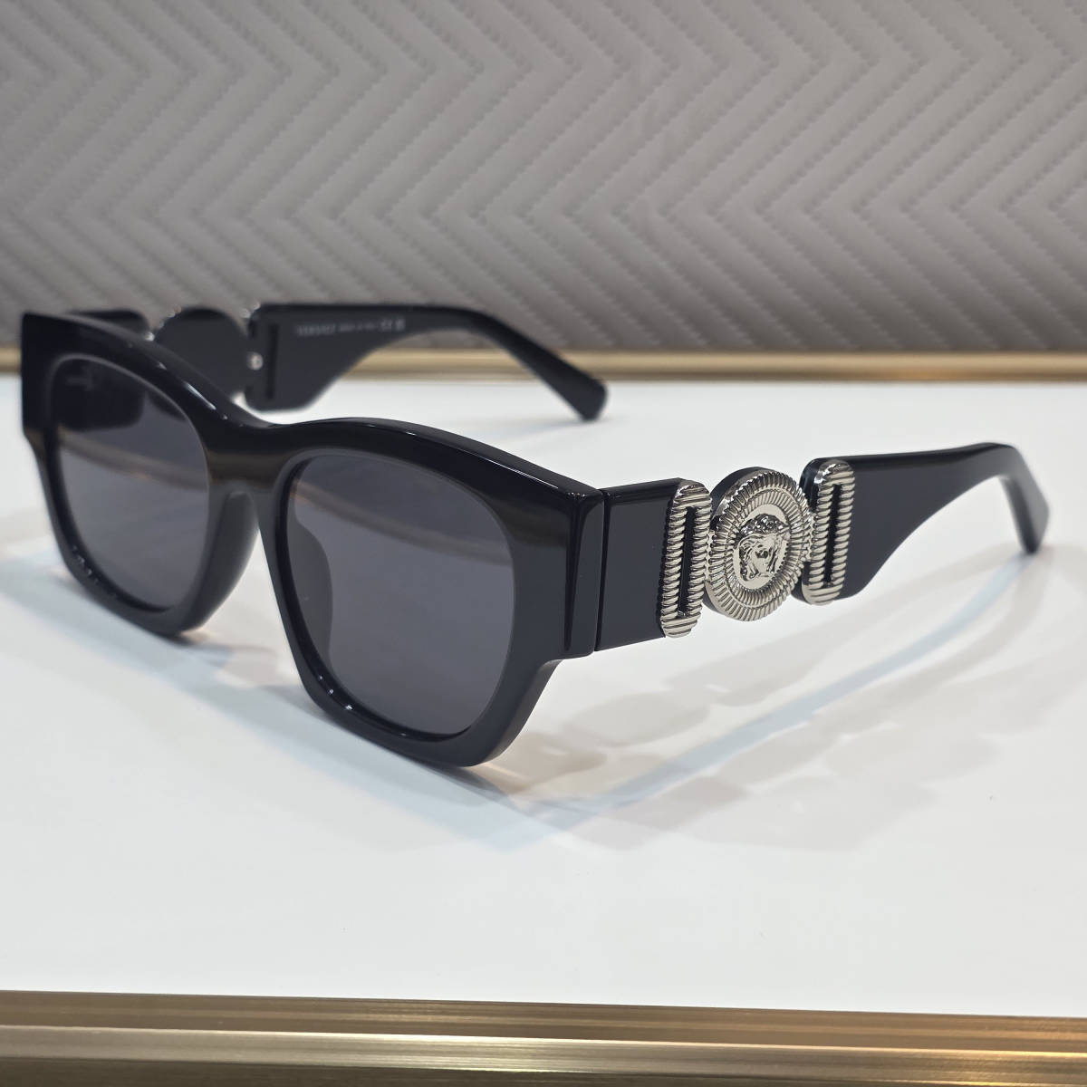 Versace Black/Silver Luxury Sunglasses-0