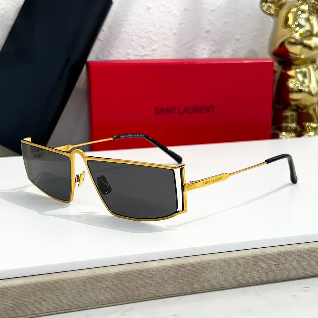 Saint Laurent Grey/Golden Luxury Sunglasses-0