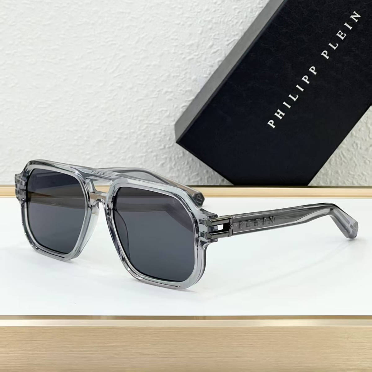 Philipp Plein Grey Luxury Sunglasses-0
