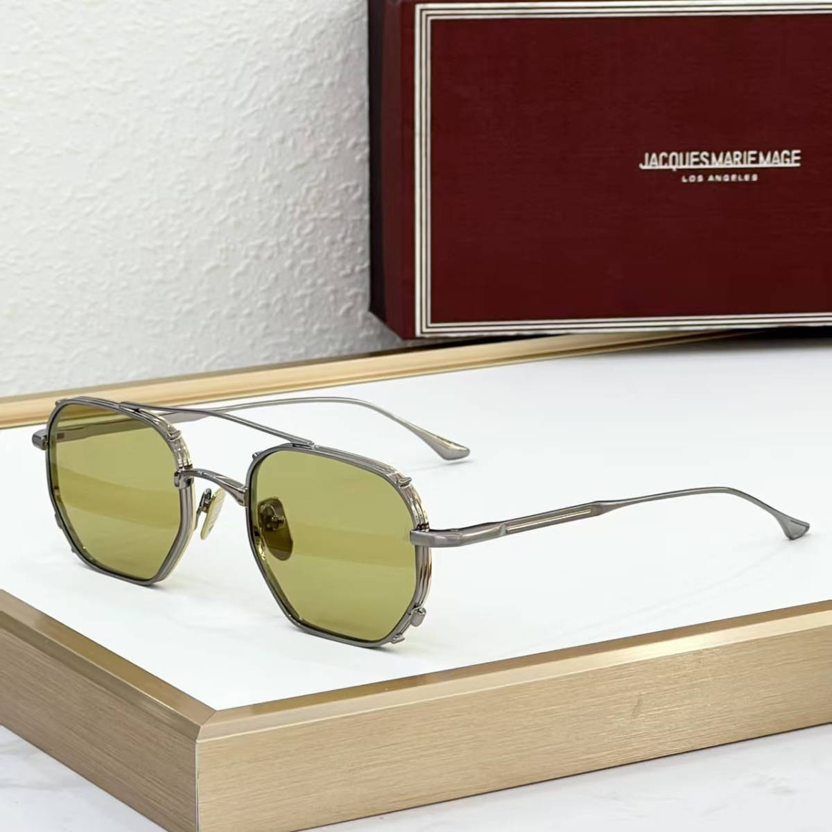 Jacques Marie Mage Green Luxury Sunglasses-0