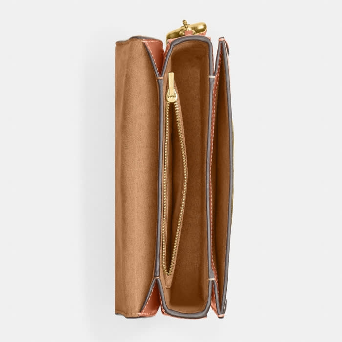 Coach Tabby Chain Clutch White Leather Bag-3