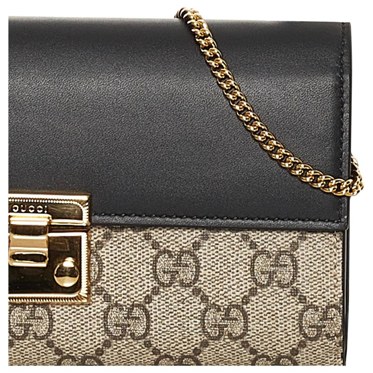 Gucci GG Marmont bi-color wallet on chain-4