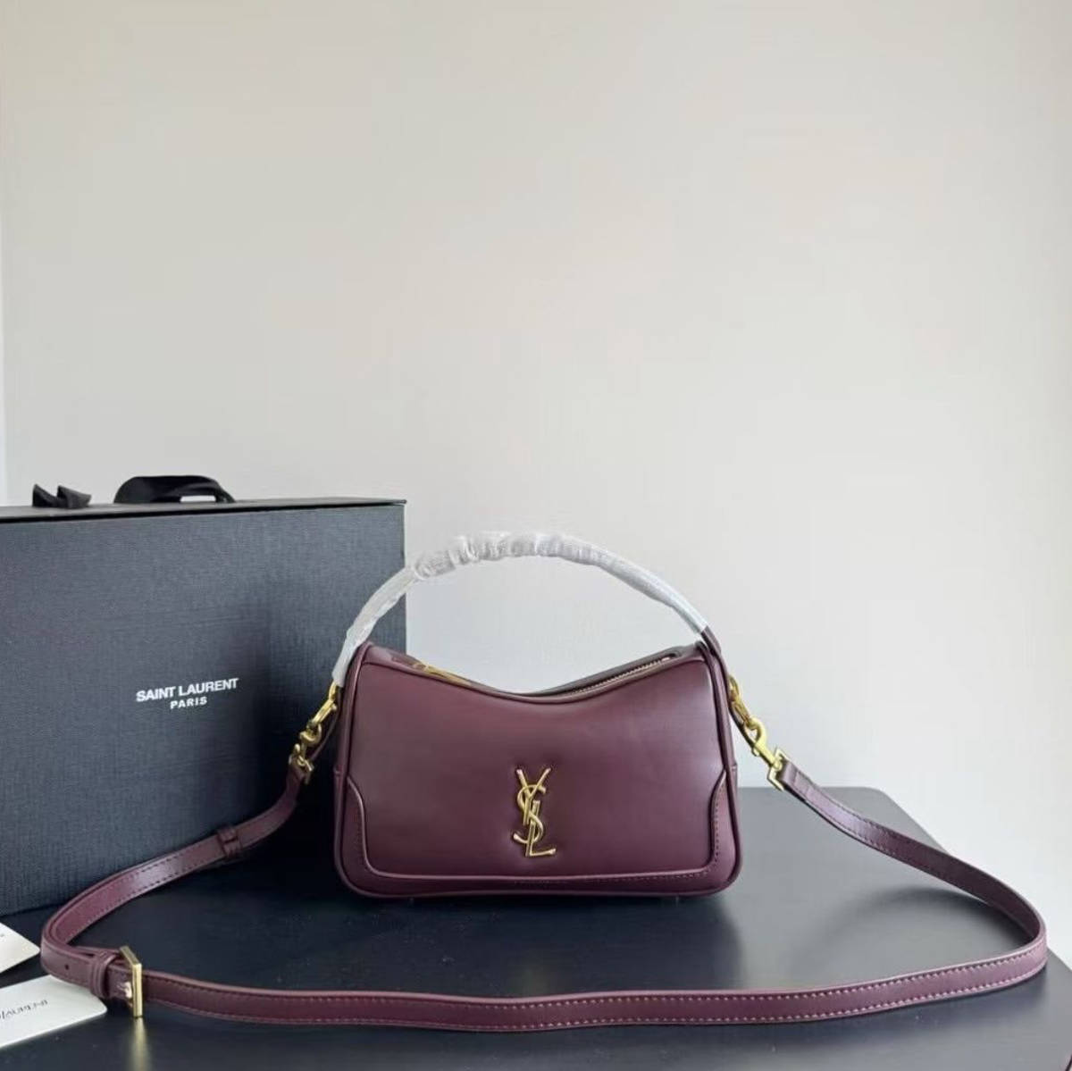 YSL Camera Supple Wine Shoulder bag-0