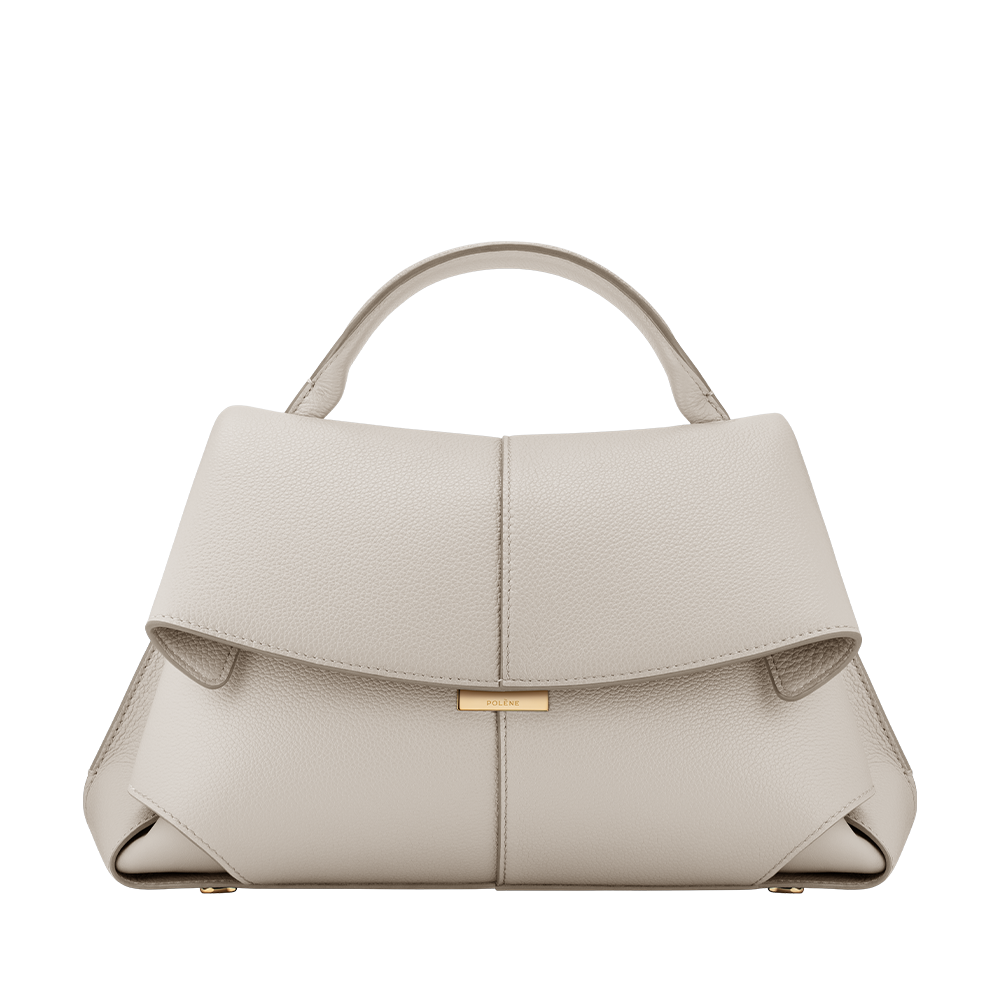 Polene Mokki Edition Textured White Shoulder Bag-0