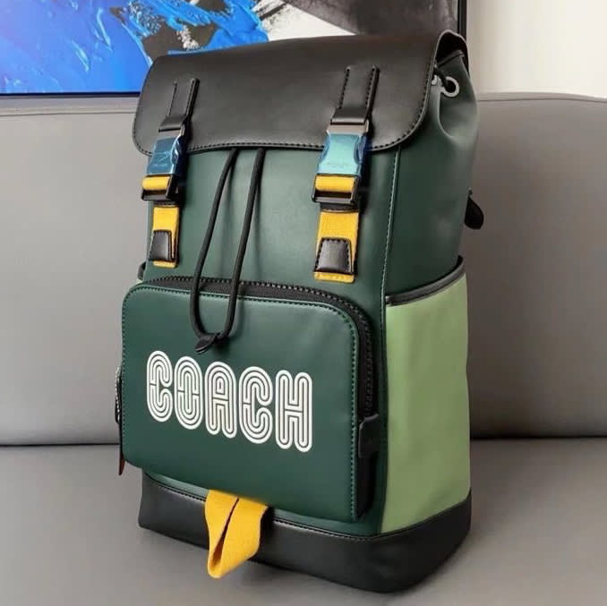Coach Signature Green backpack-0