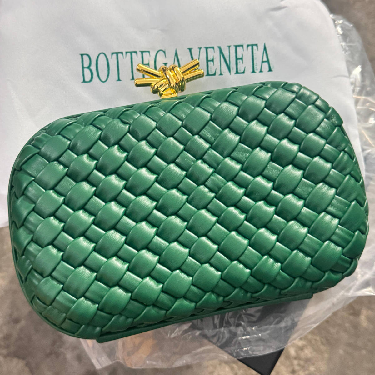 Bottega Veneta Green Shoulder Bag-0