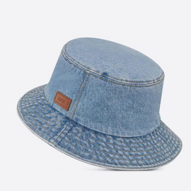 Dior Blue Premium Bucket Hat-0