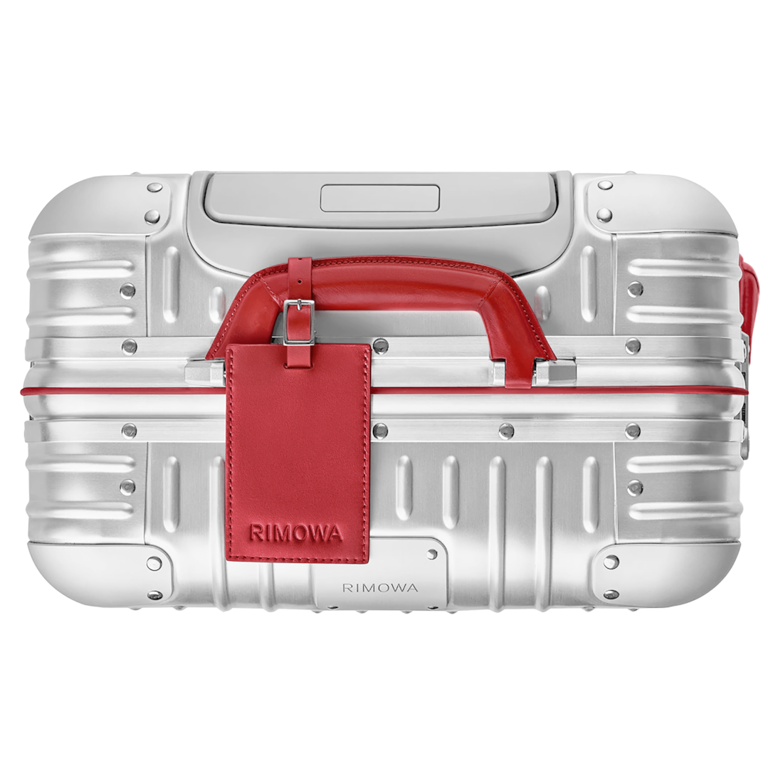 Rimowa Red Premium Cabin Twist Trolley Bag-4
