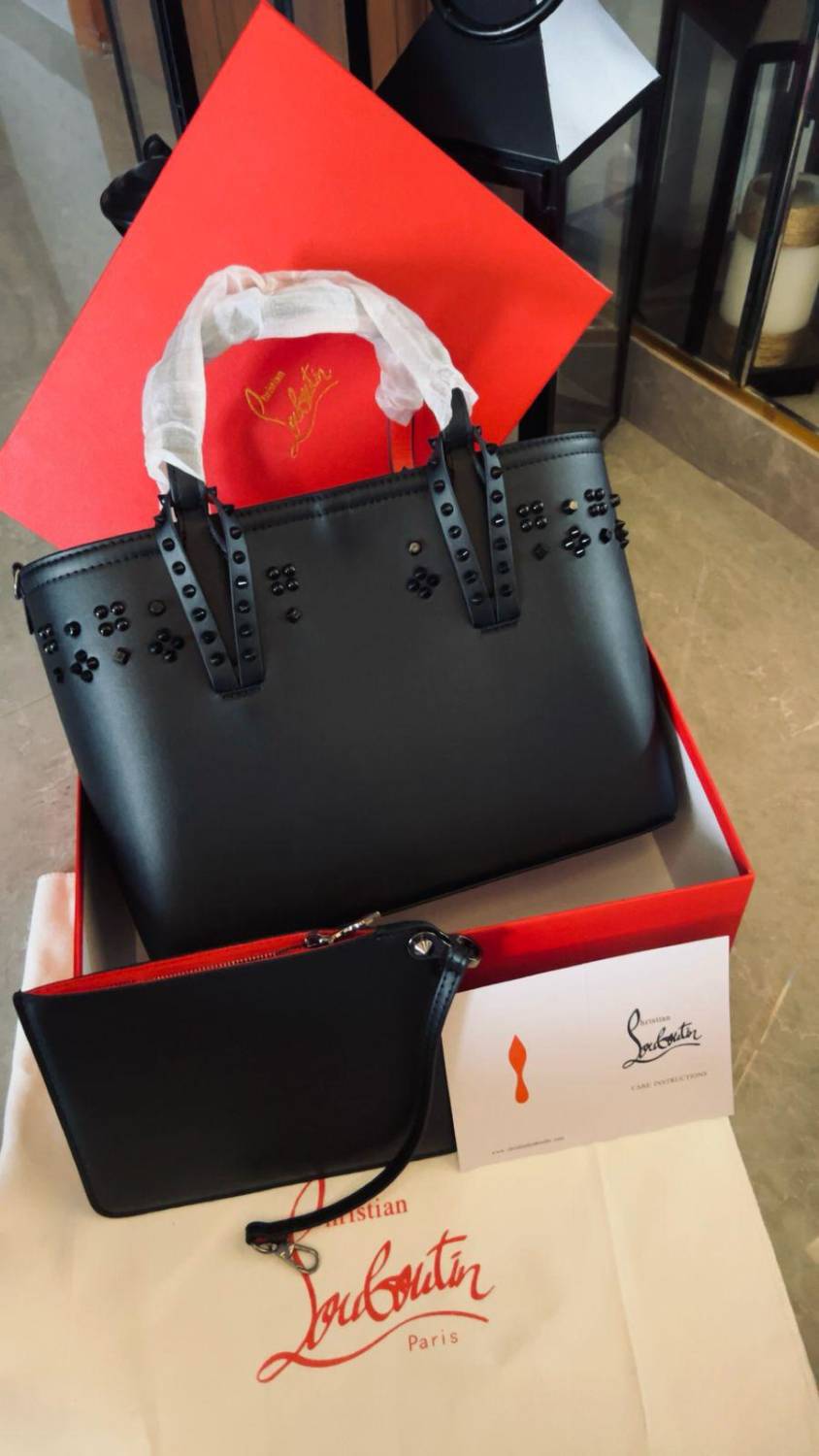 Christian Louboutin Cabata Medium Leather Tote Bag-1