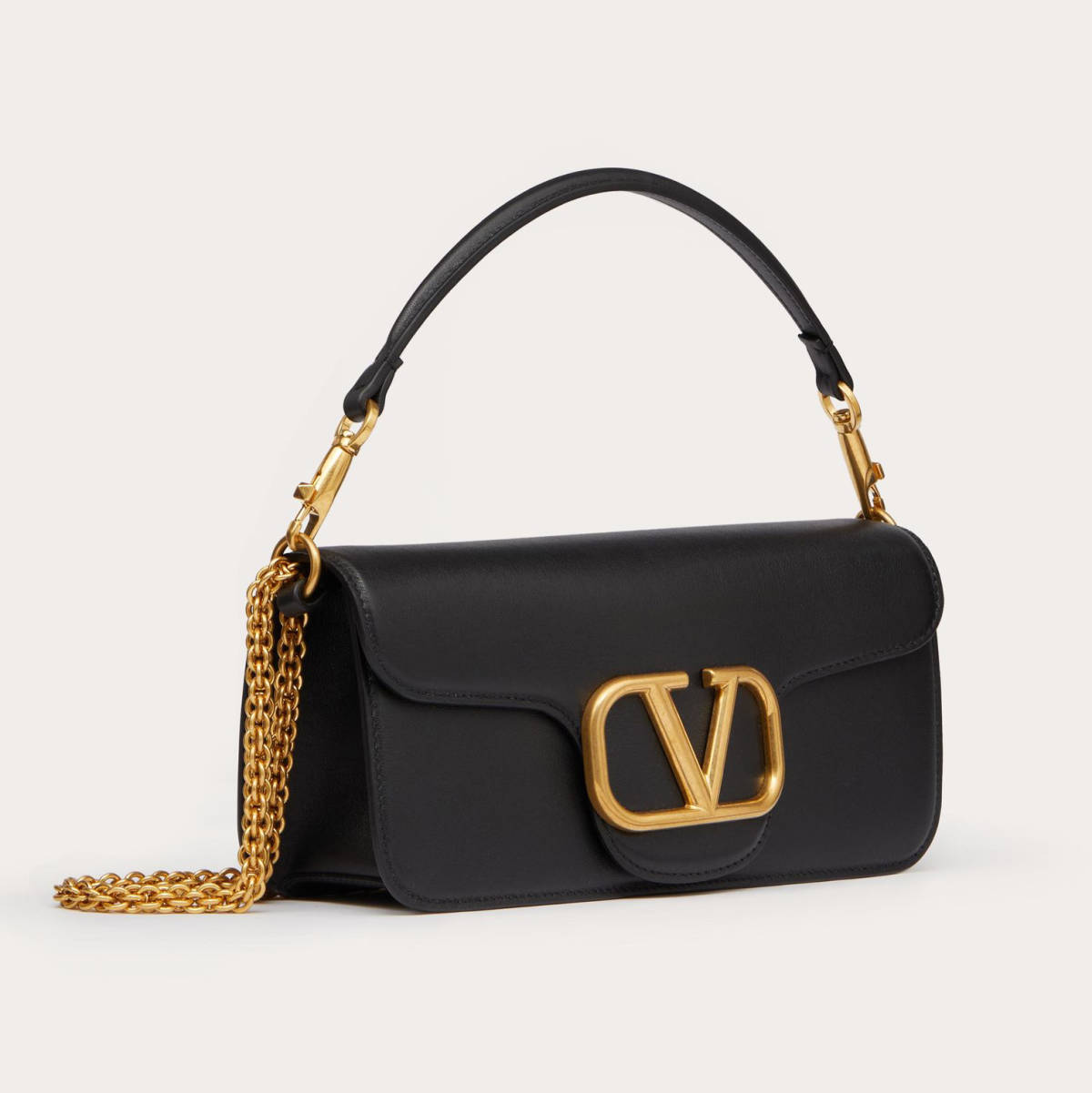 Valentino Garavani Locò Black Shoulder Bag-1