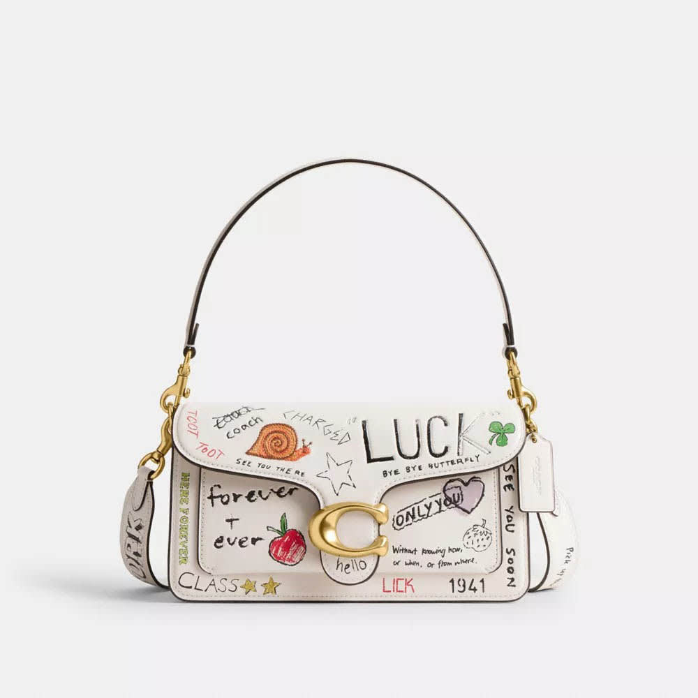 Coach Tabby Shoulder Bag 26 With Sketch Print-0