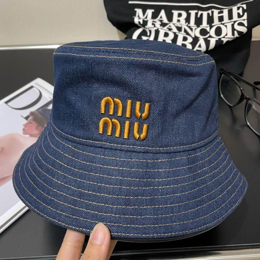 Miu Miu Blue Premium Bucket Hat-2