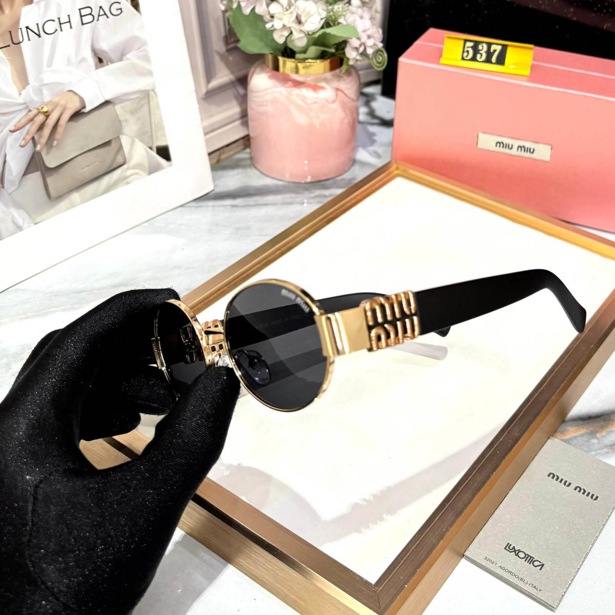 Miu Miu Black Premium Women's Sunglasses-1