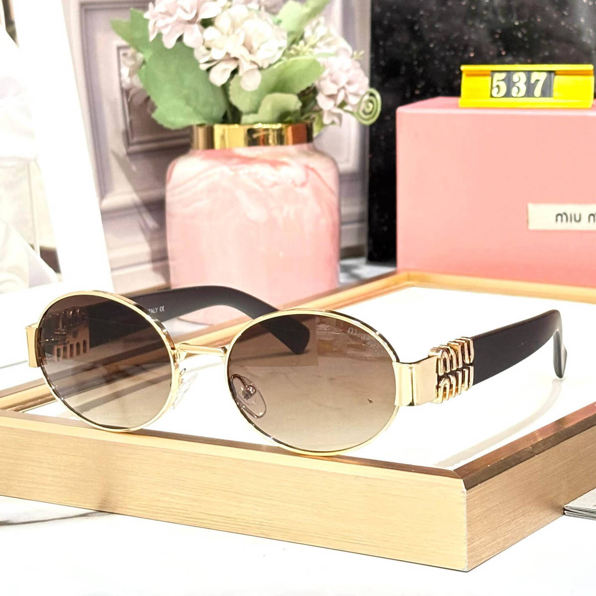 Miu Miu Brown Premium Women's Sunglasses-0