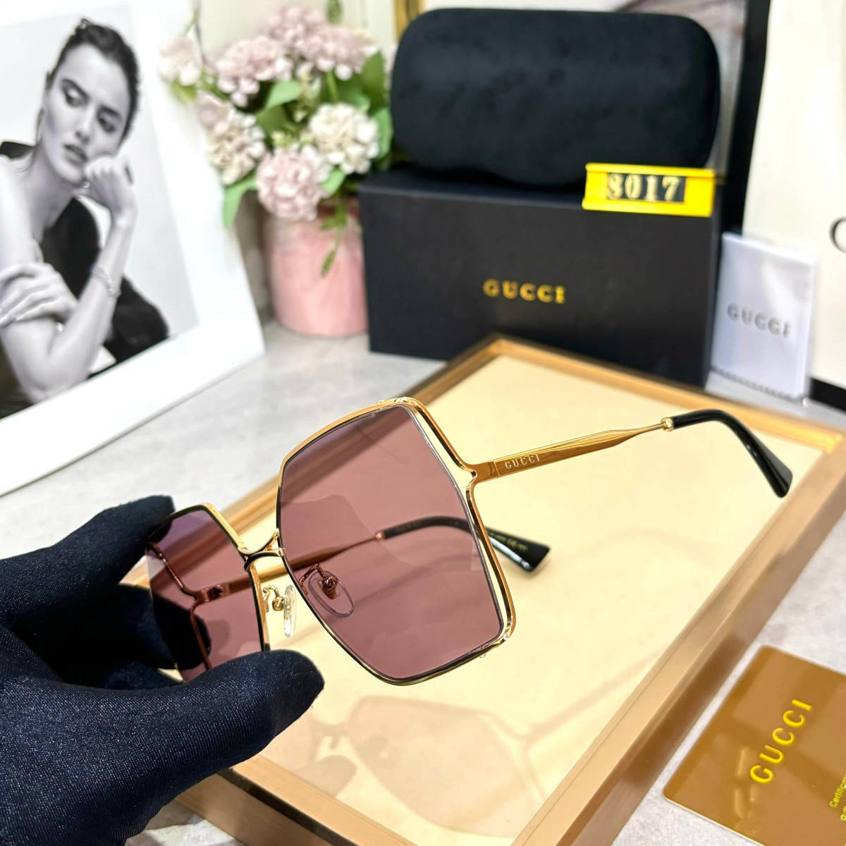 Gucci Pink Premium Women's Sunglasses-2