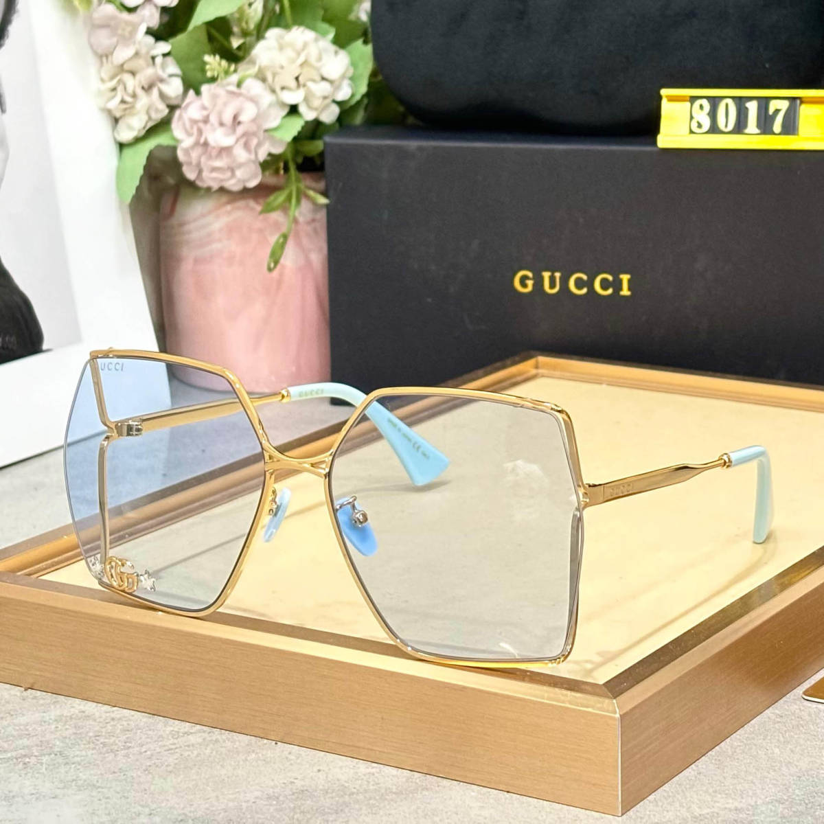 Gucci Blue Premium Women's Sunglasses-0